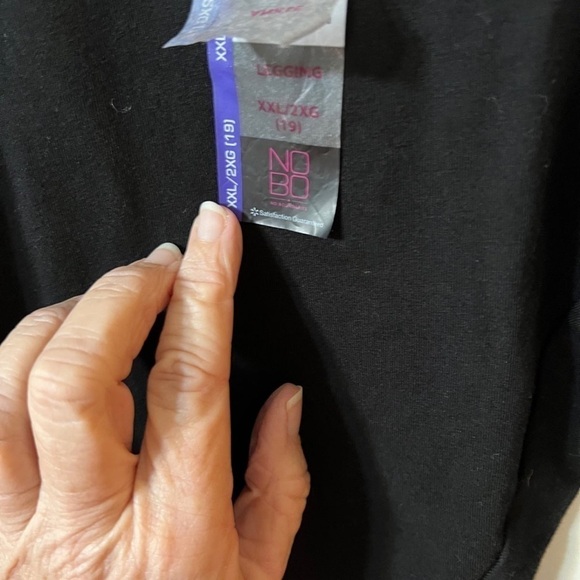 ****Donated****NOBO black junior size leggings size 2XL (19) - Picture 4 of 4